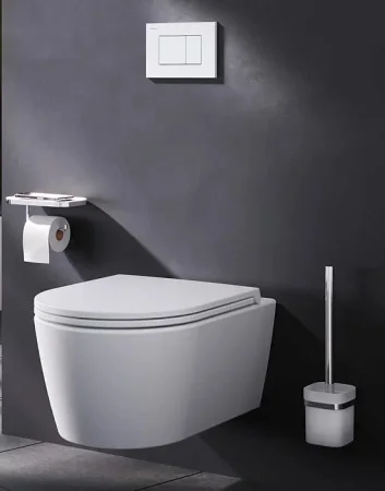 Инсталляция для подвесного унитаза AM.PM PrimeFit I012709.0201 с механ. клавишей S белый глянец