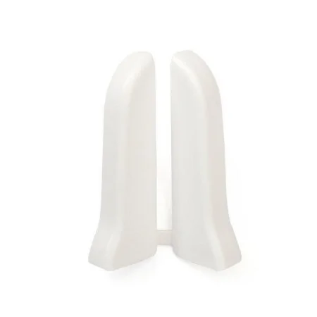 Заглушки для плинтуса (левая/правая) 001 Белый 55мм Лексида