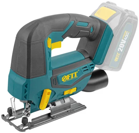 Лобзик акккум. Fit CJS-S20Li 20В, 0-2500 ход/мин, БзП, маятник, 80мм, 1,6кг, рез. накл., без АКБ, ко