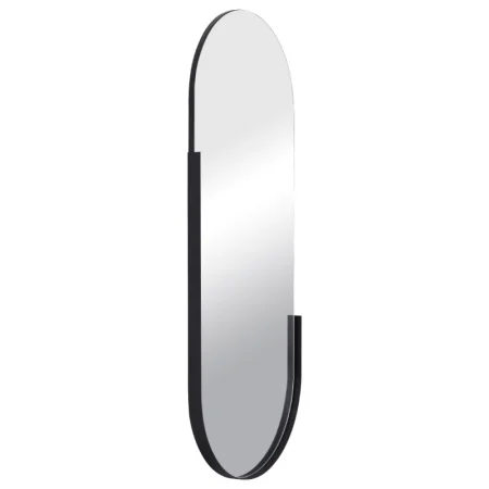 Зеркало интерьерное настенное в овальном корпусе из металла 110х45см чёрный 11045-Zm1 *1