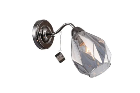 Бра Linvel LB9298/1 Макензи Черный хром Е14 40W 265x130x200мм