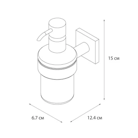 Дозатор для жидкого мыла Fixsen Lux Satin сатин FX-16012