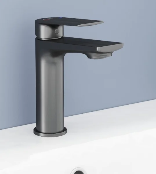 Смеситель для умывальника Avrora Grand AV3810 графит