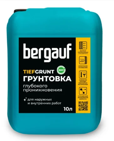 Грунтовка Bergauf Tiefgrunt глубокого проникновения 10л