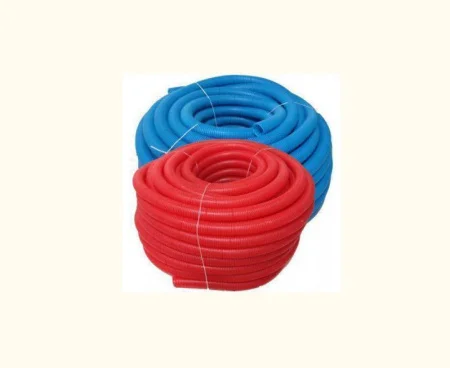 Труба ПНД гофрированная 28/23 мм для трубы 20 синий, бобина 75м *1