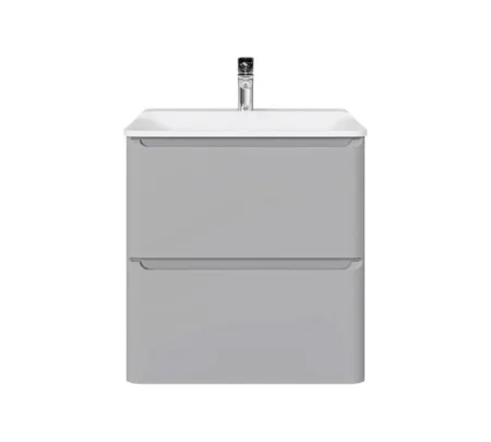 Тумба подвесная Welto 60 с 2 ящ. светло-серая Wel.01.60.2/P/GRS/RL