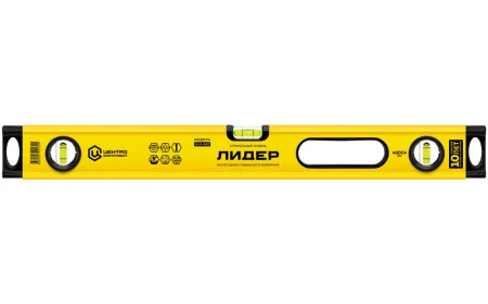 Уровень коробчатый 150см ЦИ Лидер Л-14 3 глазка усиленный