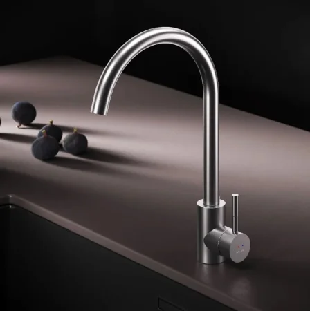 Смеситель для кухни одноручный с С-изливом Am.Pm X-Joy S F85B07111 сатин