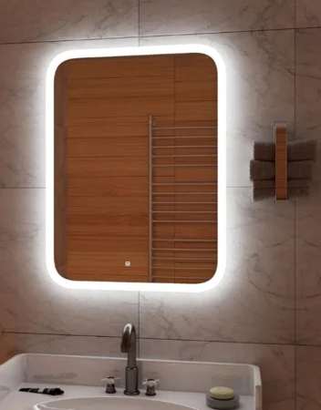 Зеркало с подсветкой Континент Glamour ЗЛП140 600x800мм сенсор