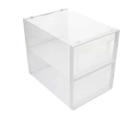 Набор контейнеров для обуви 2шт прозрачный HM-3L-901-2 Hausmann