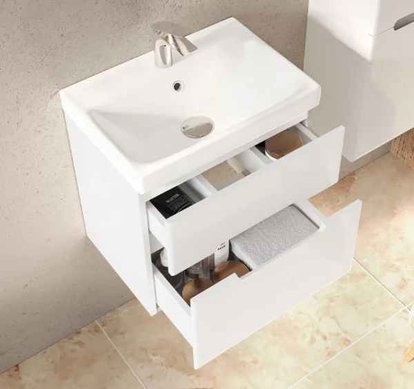 Тумба подвесная Moduo Slim 50 Mod.01.50/P/W белая