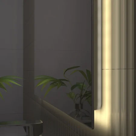 Зеркало с подсветкой Vigo Quadro Comfort z.QUA.600.Comfort 600х1000мм с антизапотеванием, бесконтактный сенсор