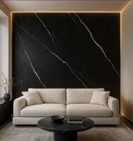 Лист интерьерный SoliD Urban ТСТ00024295 полимер 3000х1200х4,5мм Мрамор Неро Линеа