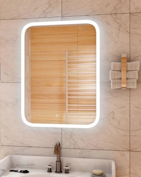 Зеркало с подсветкой Континент Glamour ЗЛП140 600x800мм сенсор