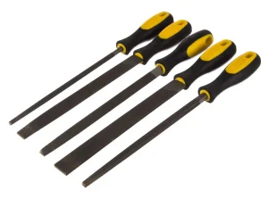 Набор напильников 200мм 5 предм. двухкомпонентная рукоятка STAYER Professional 1682-20-H5 *1
