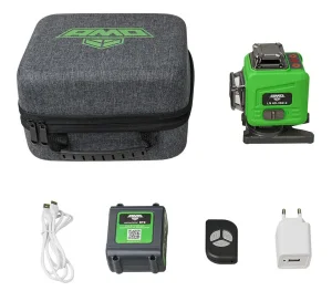 Уровень лазерный LN 4D-360-7 с зеленым лучом AMO 856150 *1