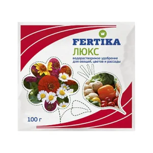 Удобрение Люкс для овощей, цветов и рассады 100 г (Фертика)