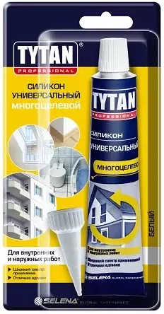Герметик силиконовый универсальный Professional белый 85мл 22681 (Tytan)  60 (-30)