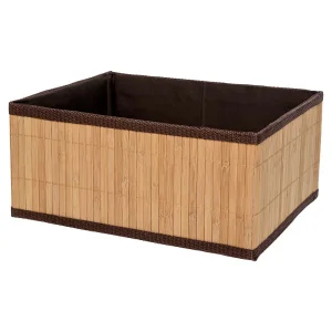 Корзина стеллажная "Бамбук", Д320 Ш250 В150, коричневый Shan-06