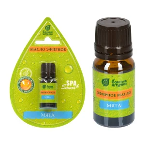 Эфирное масло "Мята" 10 мл в блистере в форме капли "Банные штучки"  32212 *1/20