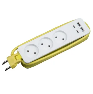 Удлинитель 3х1.8м Travel ПВС 2x1.0 10A черный S-CT3-1,8U 893167 (Uniel) *1