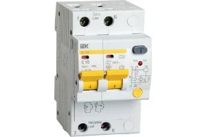 Выключатель авт.диф.тока 2п C 10А 30мА тип AC 4.5кА АД-12 IEK MAD10-2-010-C-030