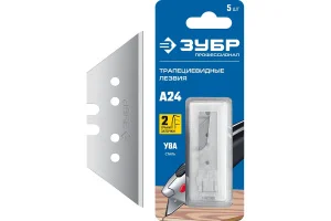 Лезвия трапециевидные уп-5шт Зубр А24 Профессионал 09712-24-5 *1