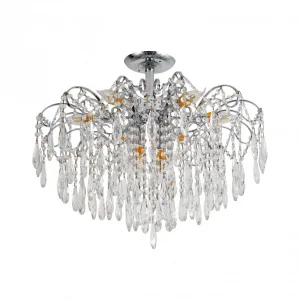 Люстра с хрусталем 59172/8CR WT (ЭкономСвет) *1