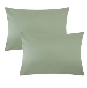 Комплект наволочек Этель 50х70см -2шт темно-зеленый 100% хлопок поплин 125г/м2 6436597