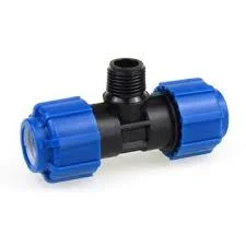 Тройник ПНД компр. переходной с наружной резьбой 32-3/4"-32 (40/10)