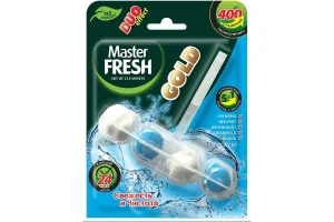 Master FRESH GOLD подвесной блок для унитаза DUO EFFECT 5в1 МОРСКОЙ, 1шт/24