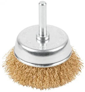 Щетка для дрели 0,3х65мм латун. витая проволока, чаша, блистер Cutop Profi 82-911 *1