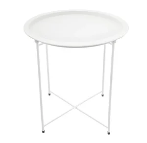 Столик складной металлический 470х470х505мм белый Org-11 *1
