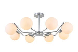 Светильник потолочный LV 9393/8 Окер Хром  Е27 60W Ø780 H280мм