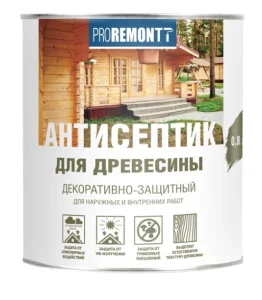 Антисептик деревозащитное средство палисандр Proremontt 0,8л. (0006564) *1/6