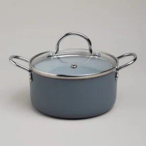 Кастрюля Agness С Антип. Покр.  И Стекл. Крышкой 950 Мл, 14*7 См