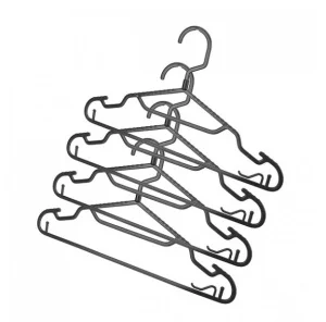 Вешалка - плечики для легкой одежды пластм. черн р-р 46 4шт 434295513 *1