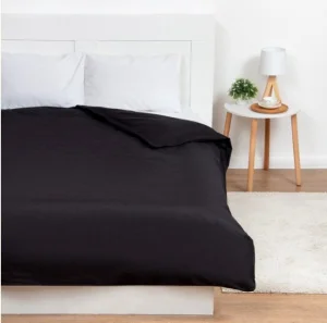 Пододеяльник Этель 175х215см черный, 100% хлопок, поплин 125г/м2 9241767