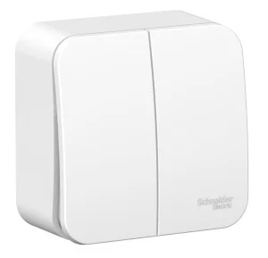 Выключатель 2-кл ОП Blanca 10А белый BLNVA105011 Systeme Electric