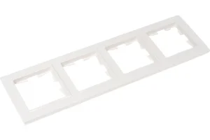 Рамка 4-м "Brite" РУ-4-БрБ белый IEK BR-M42-K01