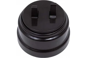 Выключатель 2-кл "Ретро" тумблерный 10А ОУ А510-2204 шоколад (Bylectrica) *1