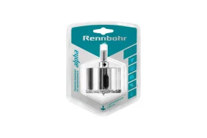 Коронка алмазная по керамограниту и керамике с центр. сверлом 100мм трехгранный хвостовик Rennbohr 6