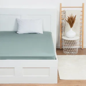 Простыня на резинке Этель 160х200х25, цвет серо-зелёный, 100% хлопок, бязь 125г/м2 9046095 *1