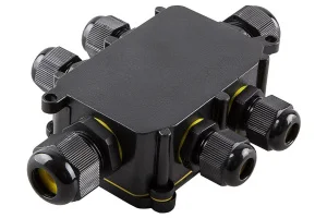 Коробка распаячная ОП 140x100x36мм водонепроницаемая 6 вых. с клеммой IP68 LD526 (Stekker) *1