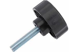 Ручка-барашек D42 с резьбовым штифтом М8х20мм пластик чёрный 1шт пакет Tech-Krep 154202 *1