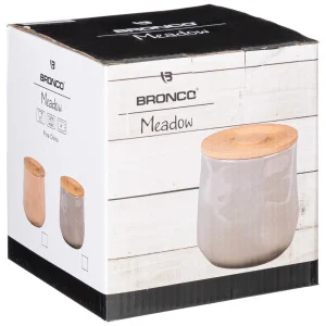 Банка Для Сыпучих Bronco "Meadow" 12*11,5 См 1000 Мл Пудровая (Кор=16Шт.)