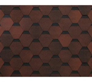 Гибкая черепица ТЕХНОНИКОЛЬ ОПТИМА красный (1 упак-3 м2) 6S4X21-0701RUS 677684