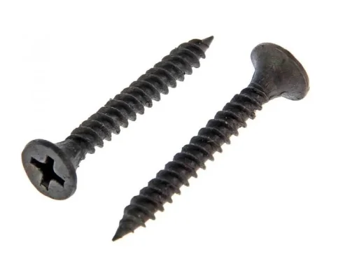 Саморез для ГКЛ мелкая резьба, оксид 3,5х 16 кор. - 1500 шт. SteelRex