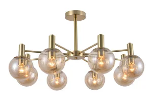 Светильник потолочный LV 9417/8 Пелли Золото Е27 60W Ø750 H400мм