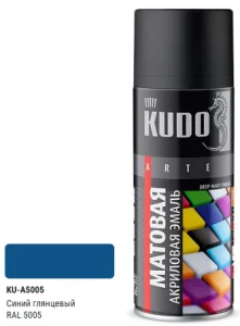 Эмаль универсальная акриловая RAL 5005 синяя высокоглянцевая KU-A5005 *1/12